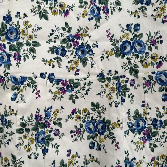 Hyacinth House by Tuckernuck Ivory Floral Esther Midi Dress size XS Puff Sleeve - Picture 4 of 11